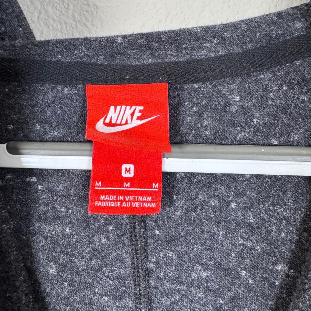 Nike Oregon Ducks Women's Med Full Zip Hoodie Charcoal Grey Heathered Sweatshirt - Picture 6 of 7